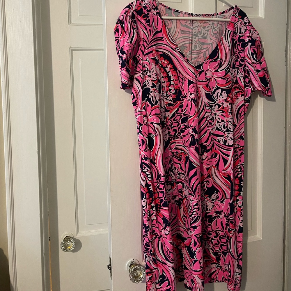 Lilly Pulitzer Aleece Dress. 100% Pima Cotton. Size XL.